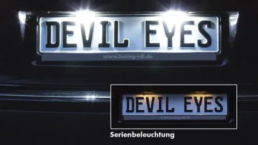 LED license plate lighting
