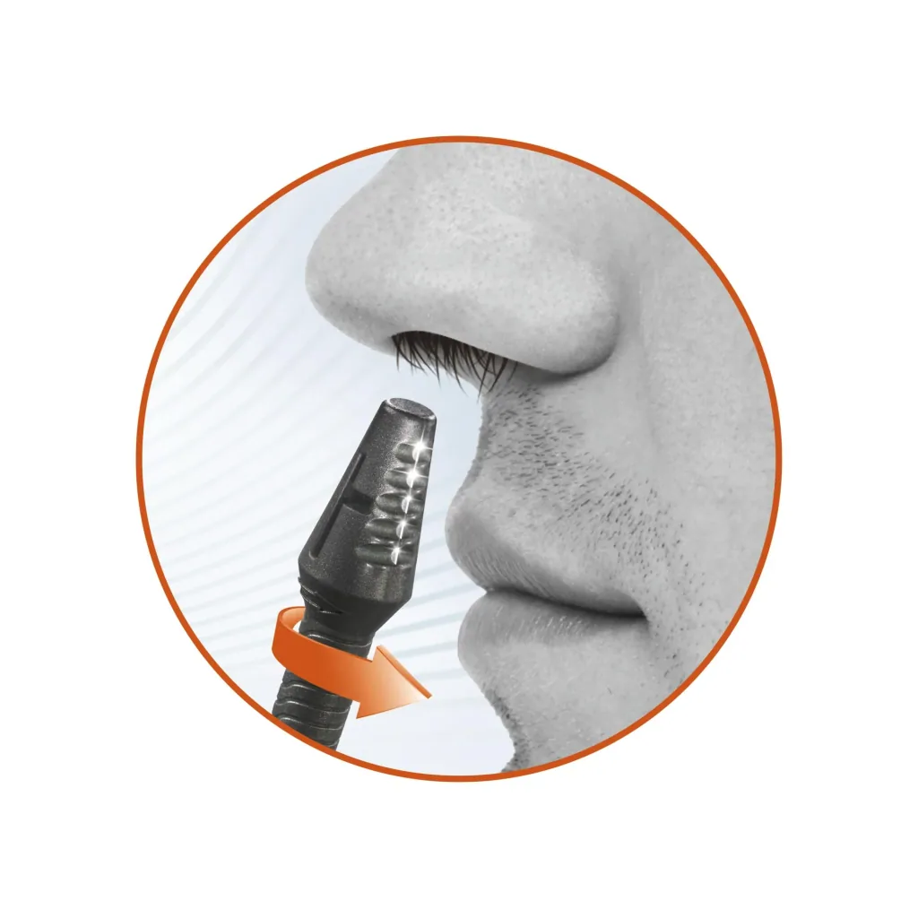 Nose hair trimmer, 8 cm anthracite