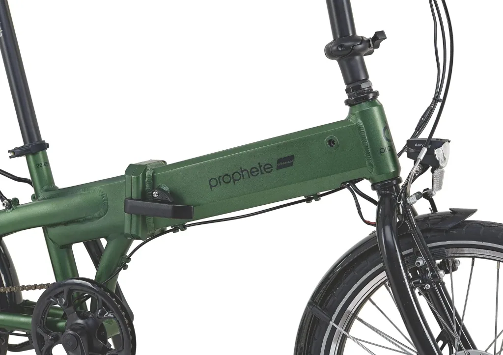 Unisex E-Bike City, 20 inches, frame size 30 cm, 7-speed hub gear, matte green, URBANICER 22.ESU.10