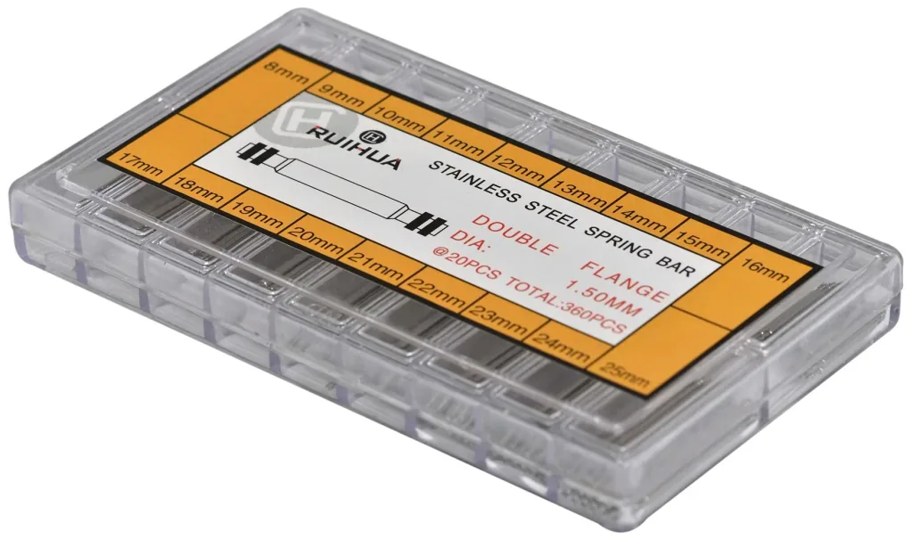 Spring bar assortment box 8–25 mm, 360 pieces