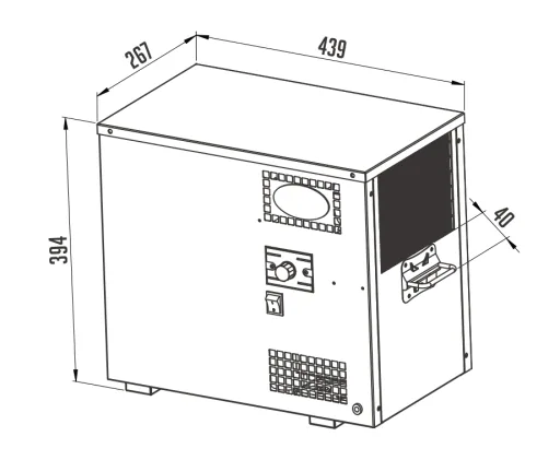 Beer Dispenser, Beer Machine - AS-40, 2-line, flow cooler, wet cooler, Green Line