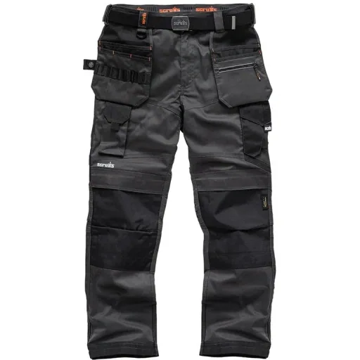 Pro Flex Plus work trousers, grey 32R