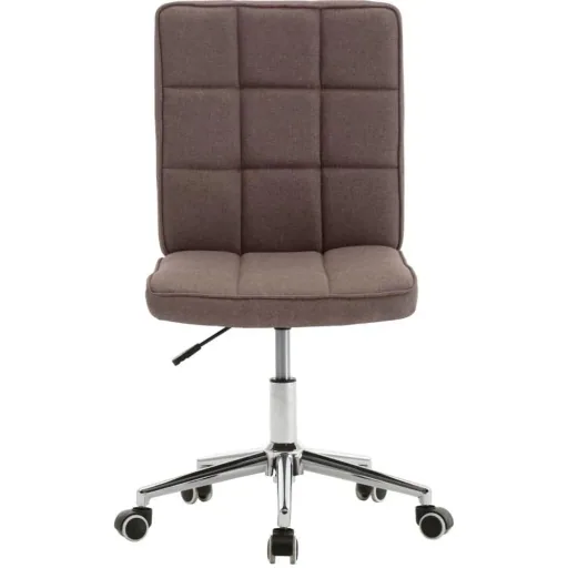 Dining room chairs 2-seater fabric taupe