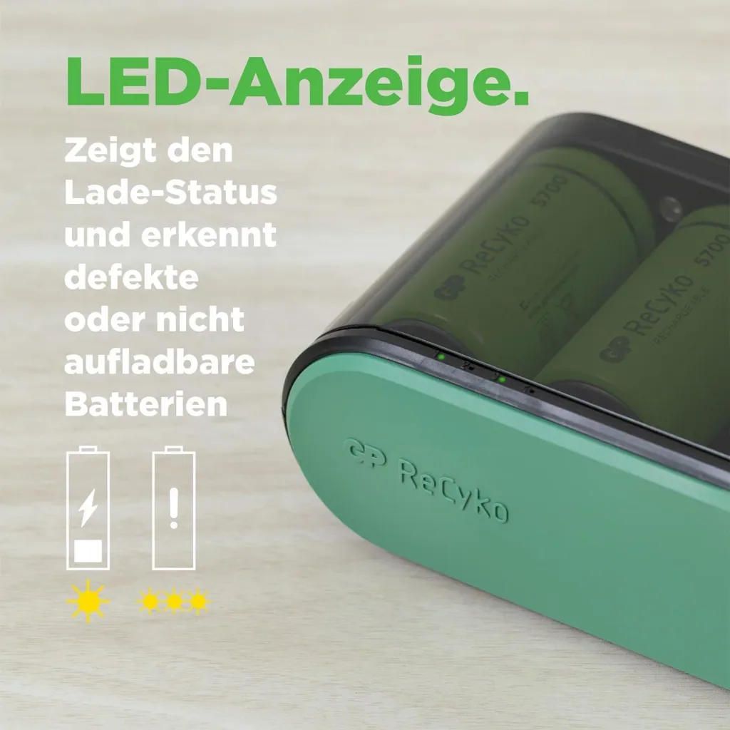 USB universal charger for all common NiMH batteries