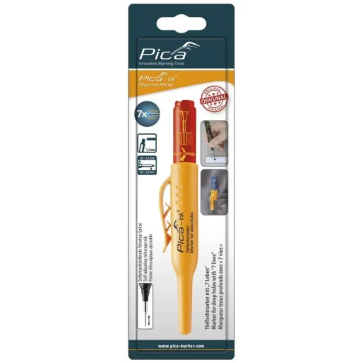 Blis 150/40 marking pen for deep holes - permanent - red