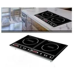 Induction cooker with 2 burners - 2000W - 60x40x10cm
