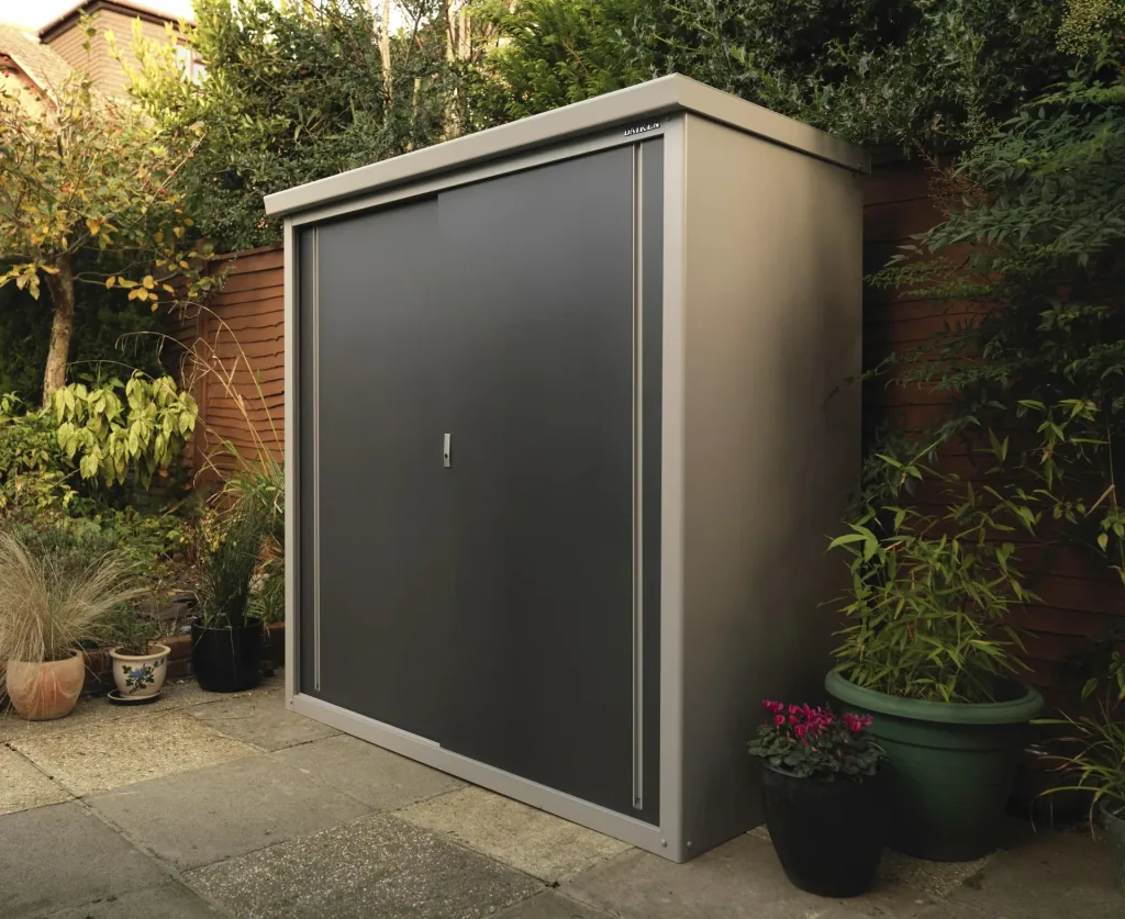 Tool Shed Guardian D63 176×98×187 cm Anthracite – Aluzinc Steel, 2 Sliding Doors