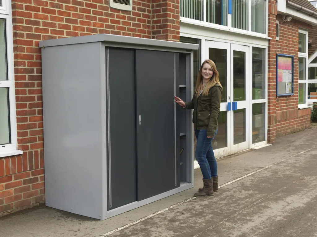 Tool Shed Guardian D63 176×98×187 cm Anthracite – Aluzinc Steel, 2 Sliding Doors