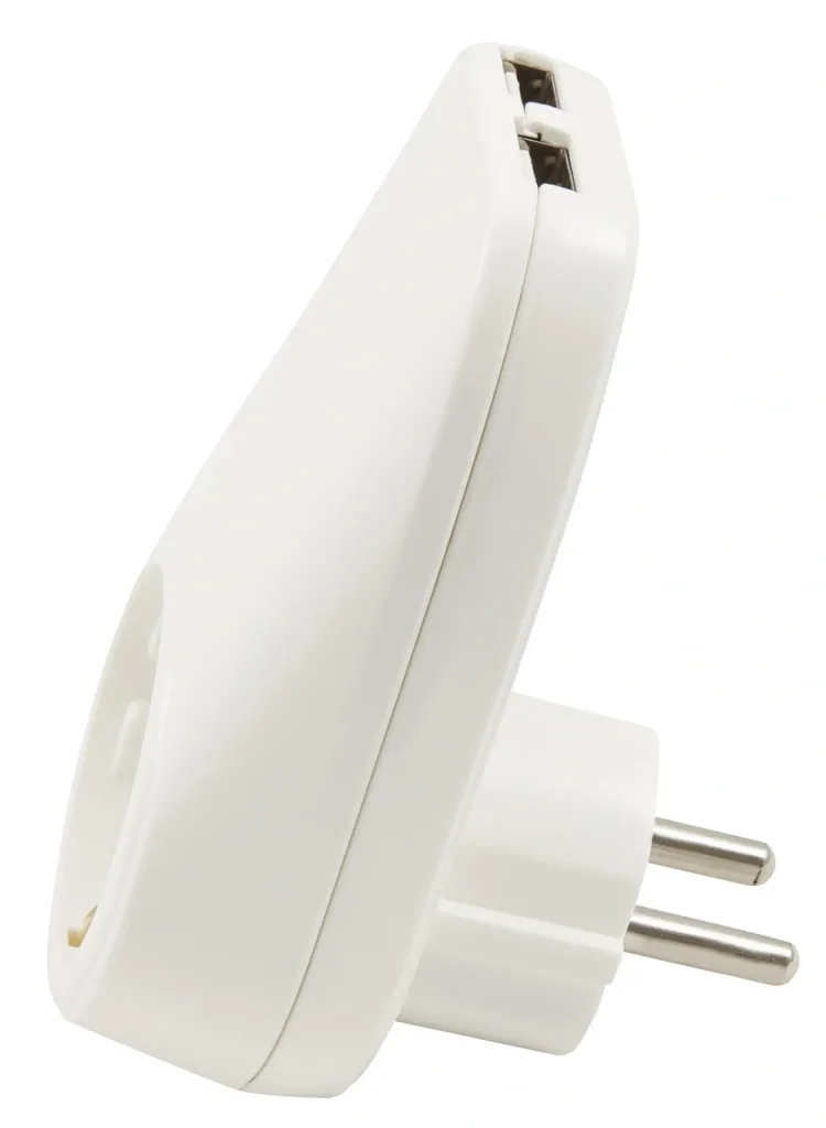 Socket adapter 2x USB 2.1A