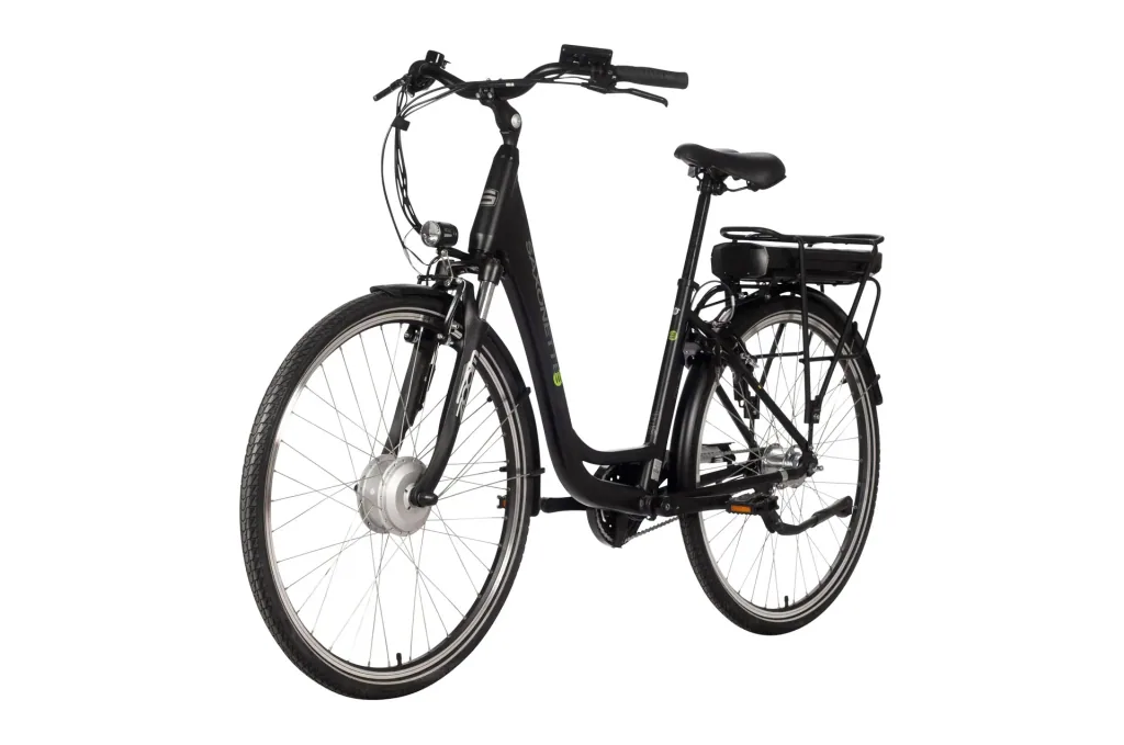 Unisex City E-Bike 28 inches, frame height 45 cm, 7-speed hub gear, black, Munich