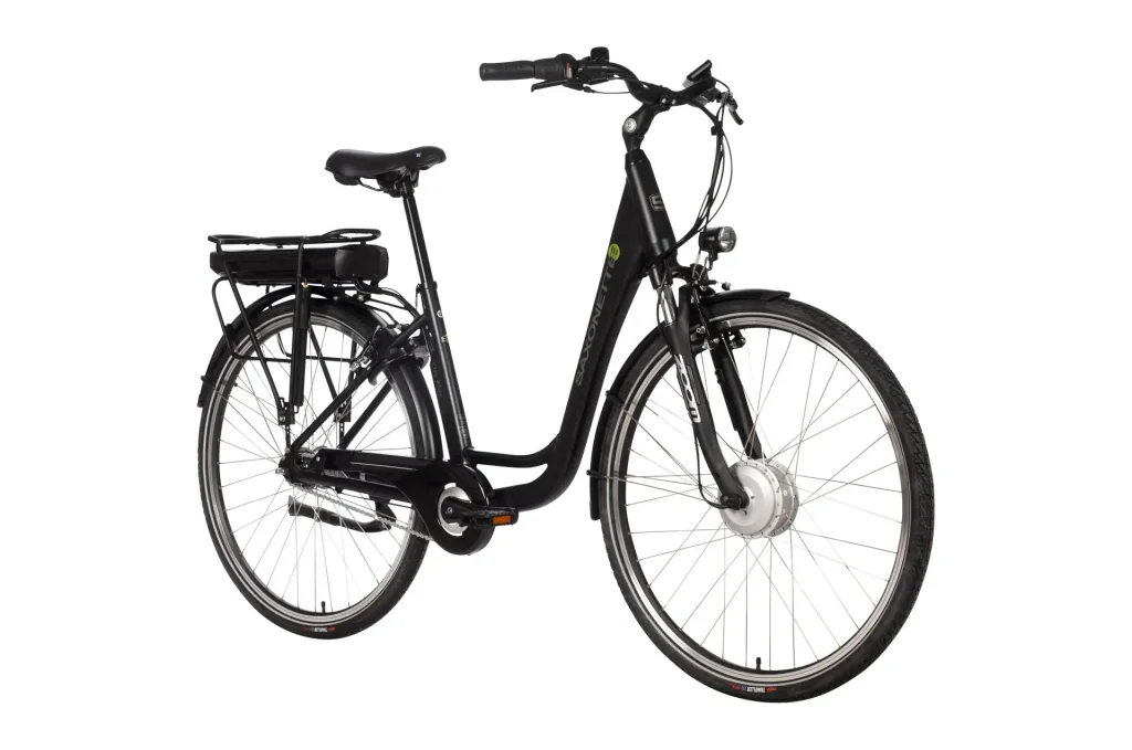 Unisex City E-Bike 28 inches, frame height 45 cm, 7-speed hub gear, black, Munich