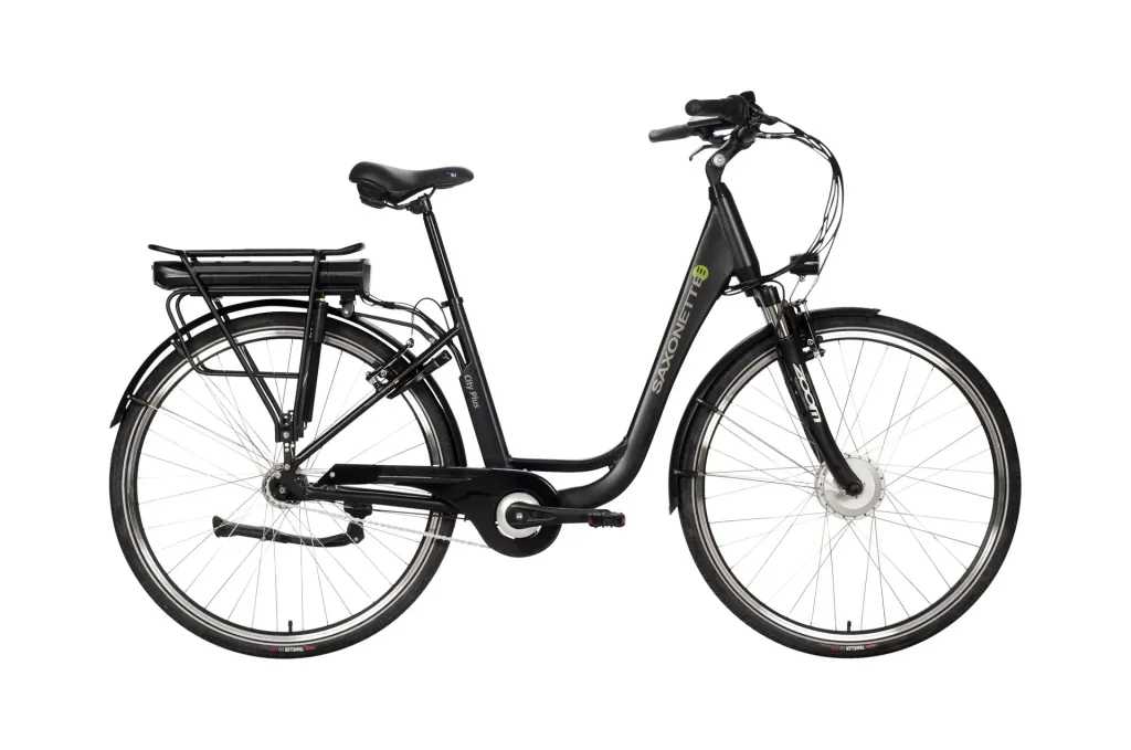 Unisex City E-Bike 28 inches, frame height 45 cm, 7-speed hub gear, black, Munich
