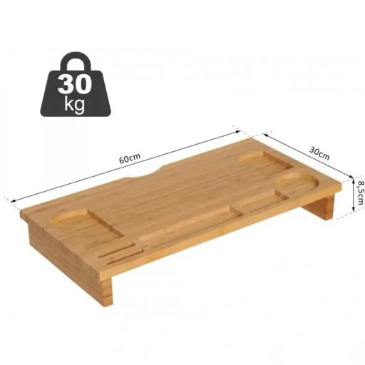 Monitor stand with 7 slots