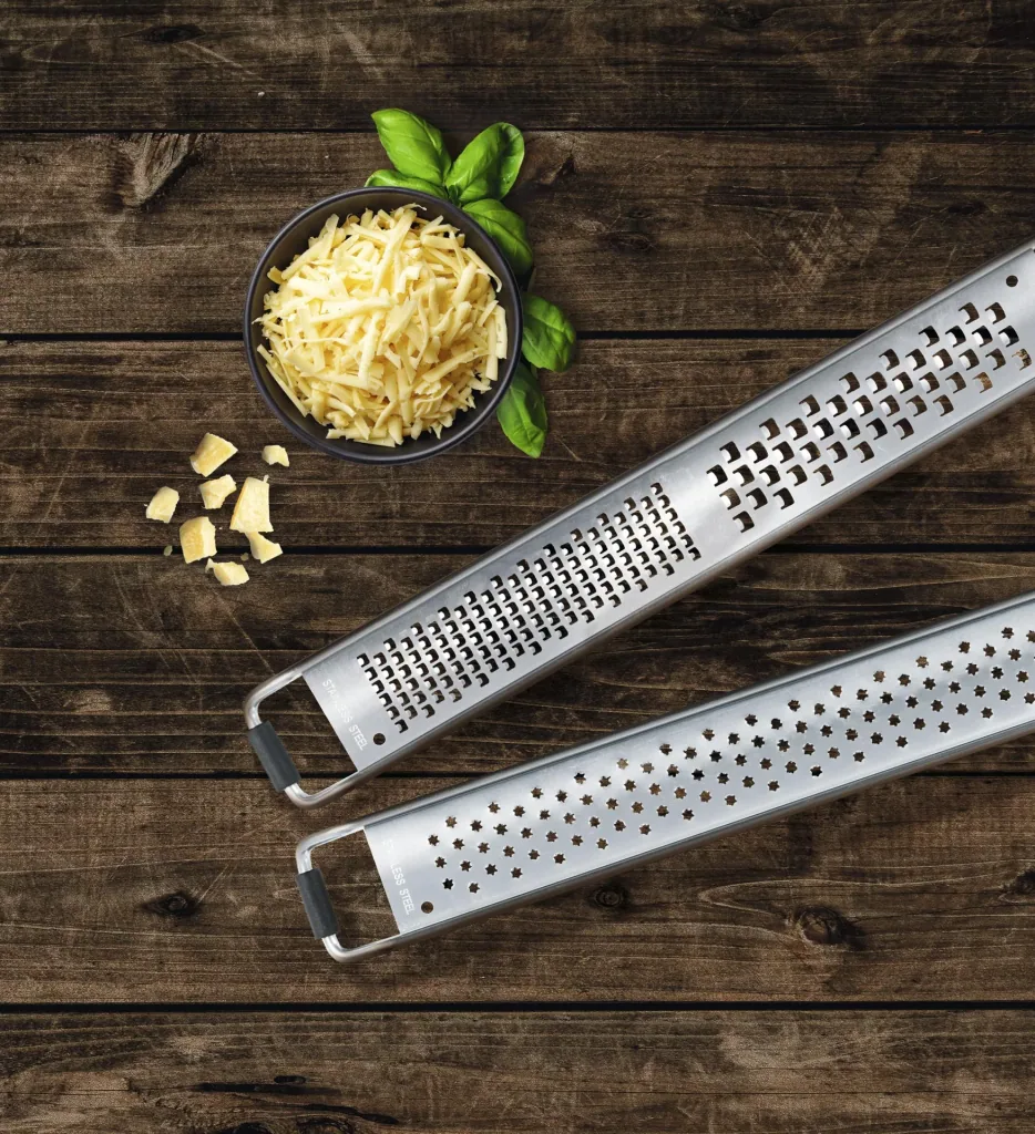 Zester grater, set of 2, stainless steel