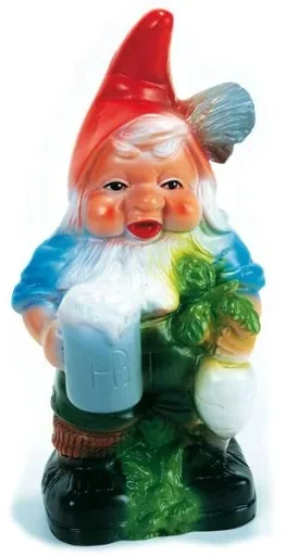 Dwarf with beer mug 33 cm