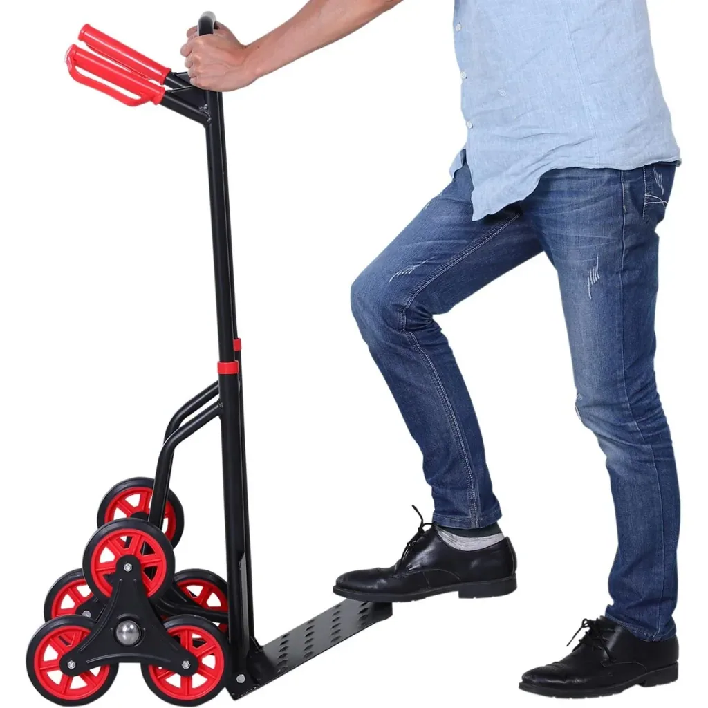 Stair climber height adjustable black/red