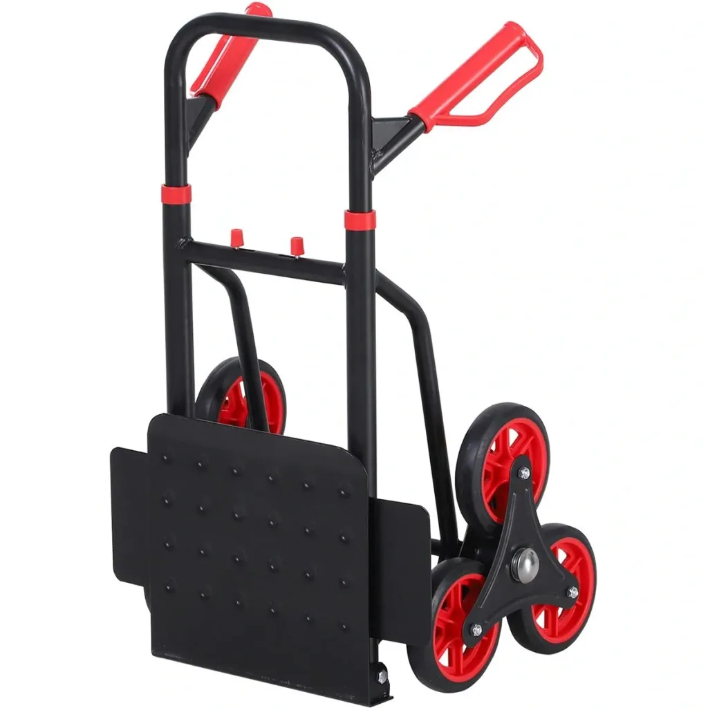 Stair climber height adjustable black/red