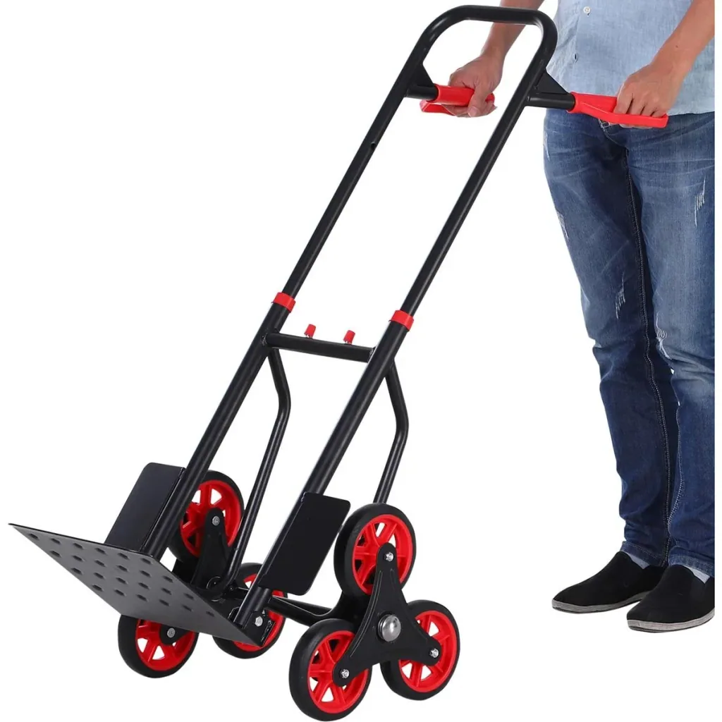 Stair climber height adjustable black/red