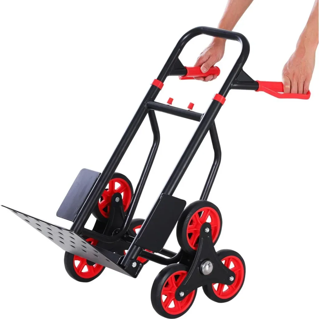 Stair climber height adjustable black/red
