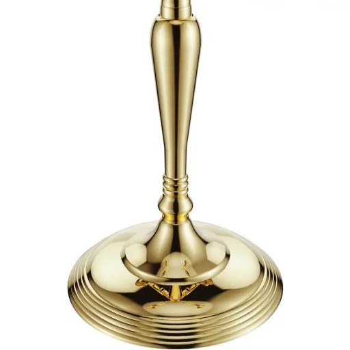 Candle holder gold shiny aluminum 40cm 5-arm candelabra