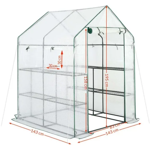 Greenhouse made of foil 195x143x143cm