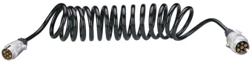 Spiral connection cable, 3.5 m with metal plugs