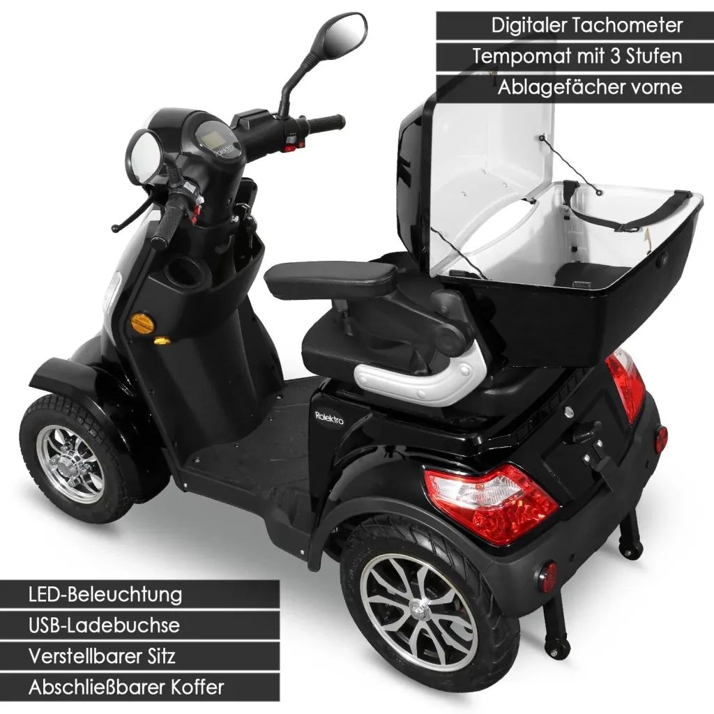 E-Quad 25 V. 2 Black - 1,000 Watt + Road Legal