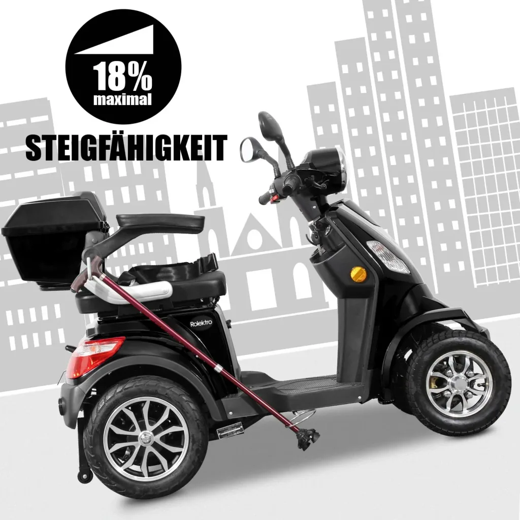 E-Quad 25 V. 2 Black - 1,000 Watt + Road Legal