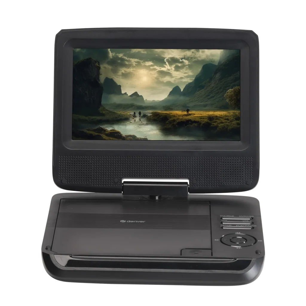 Portable DVD player with 7 inch display, battery and AVI playback