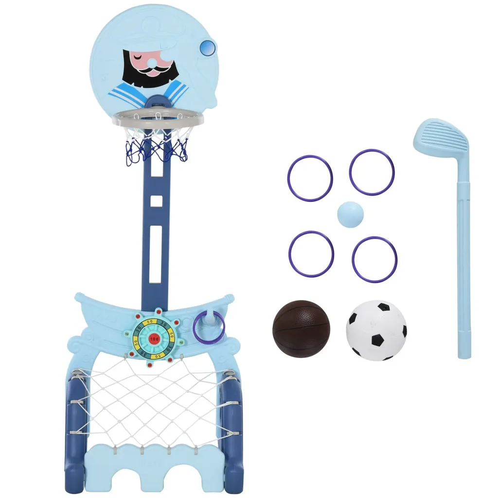 4-in-1 children's play set height adjustable