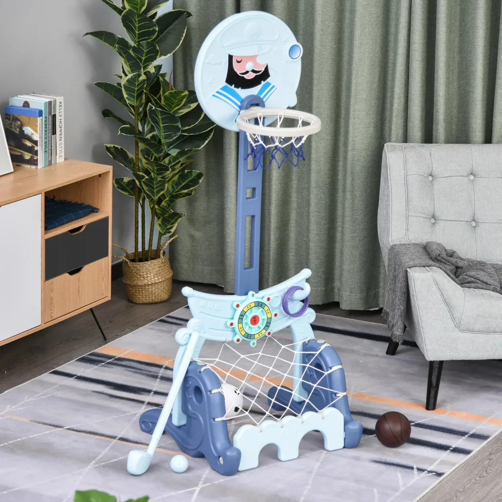 4-in-1 children's play set height adjustable