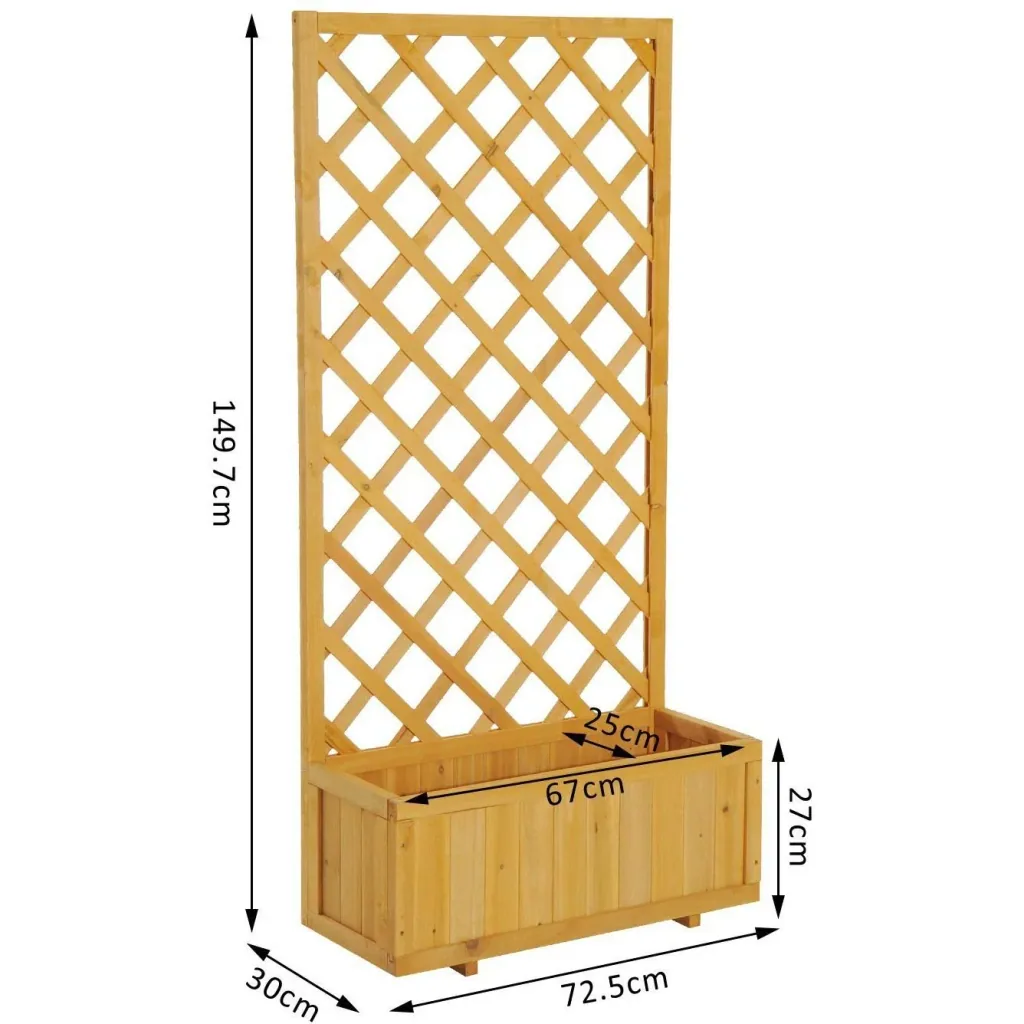 Planter with trellis