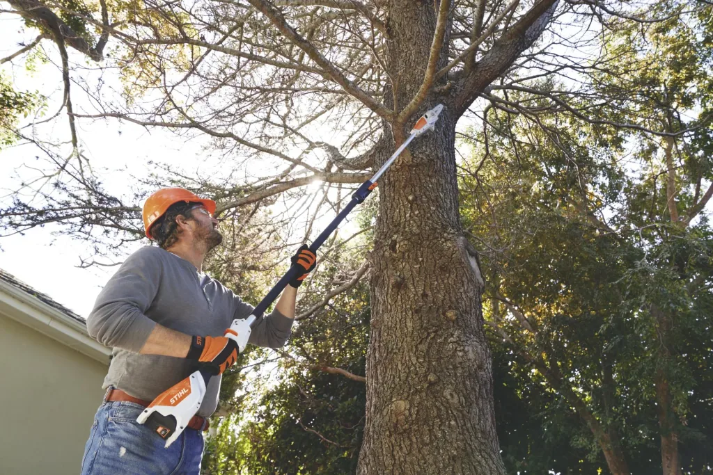 Cordless pole pruner HTA 50, basic unit without battery and charger