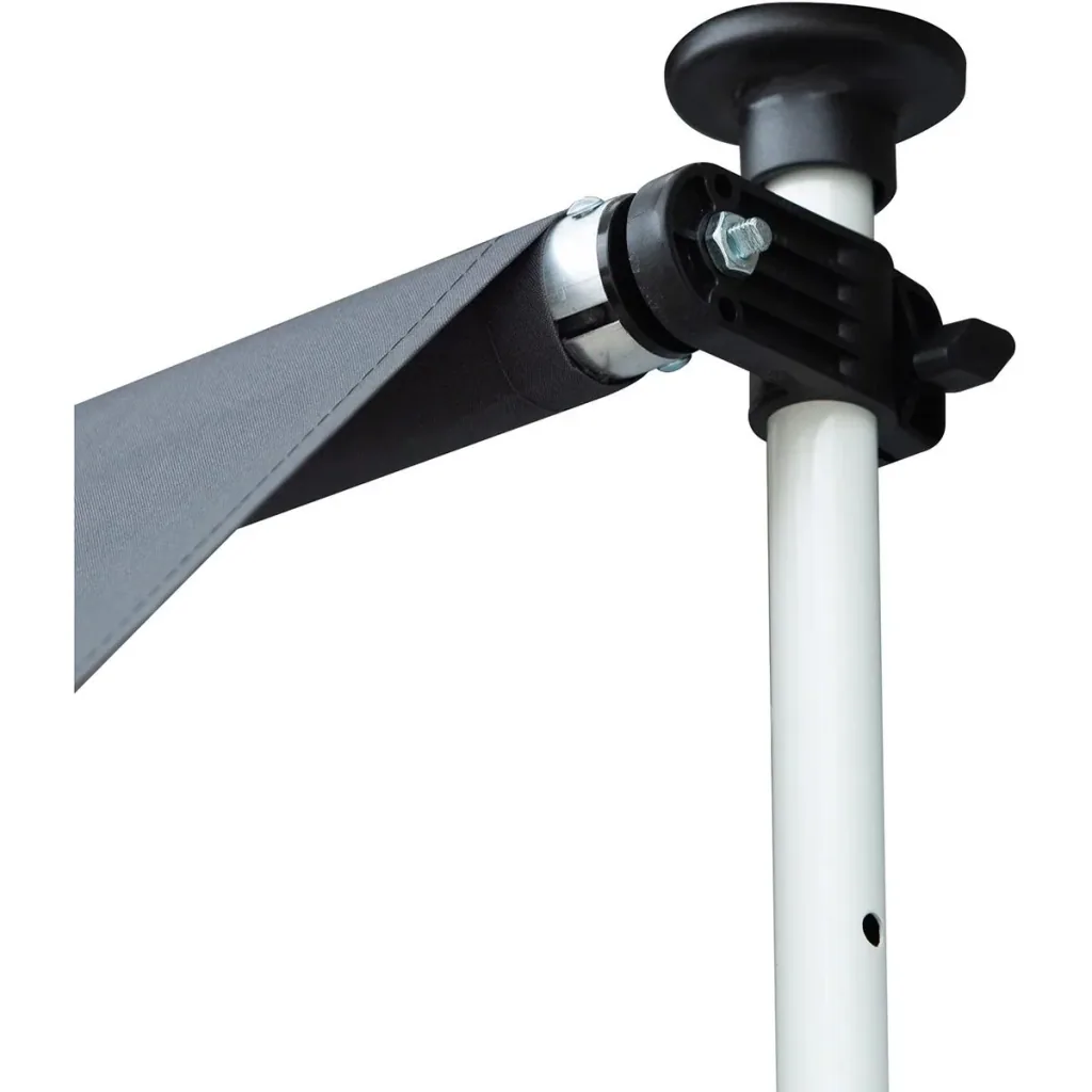 Awning with hand crank cream white
