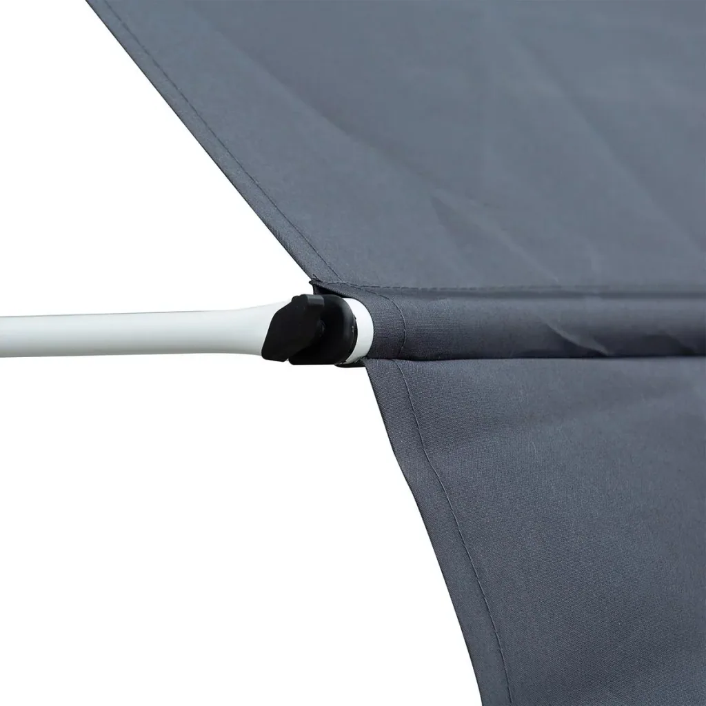 Awning with hand crank cream white