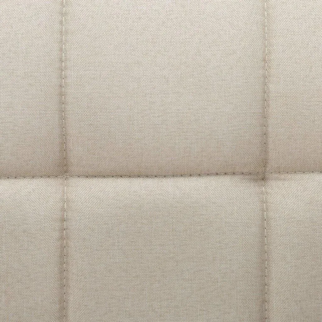 Dining room chairs, swivel, 2 pieces, fabric cream