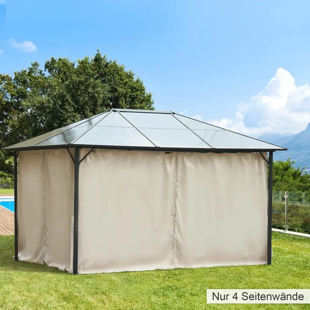 4 side panels for 3x4 m gazebo