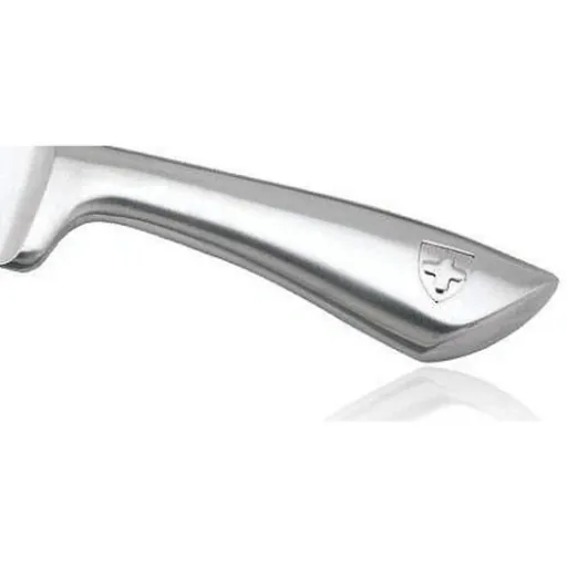 8-piece knife set with stand - silver