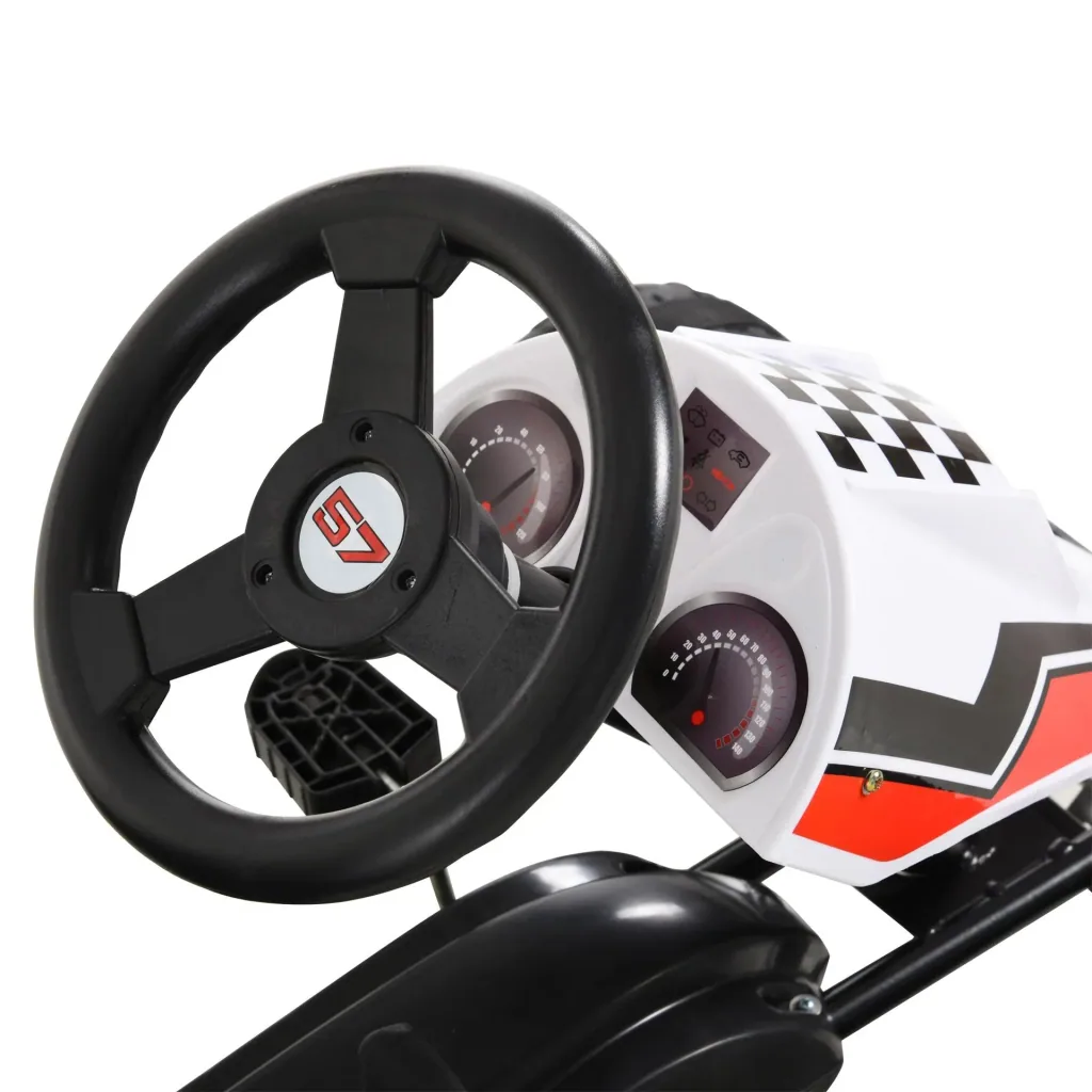 Children's go-kart with handbrake