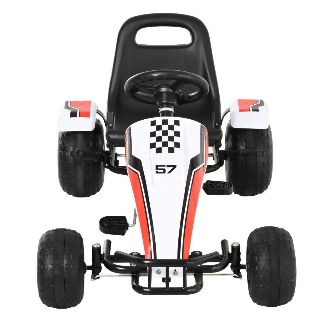 Children's go-kart with handbrake