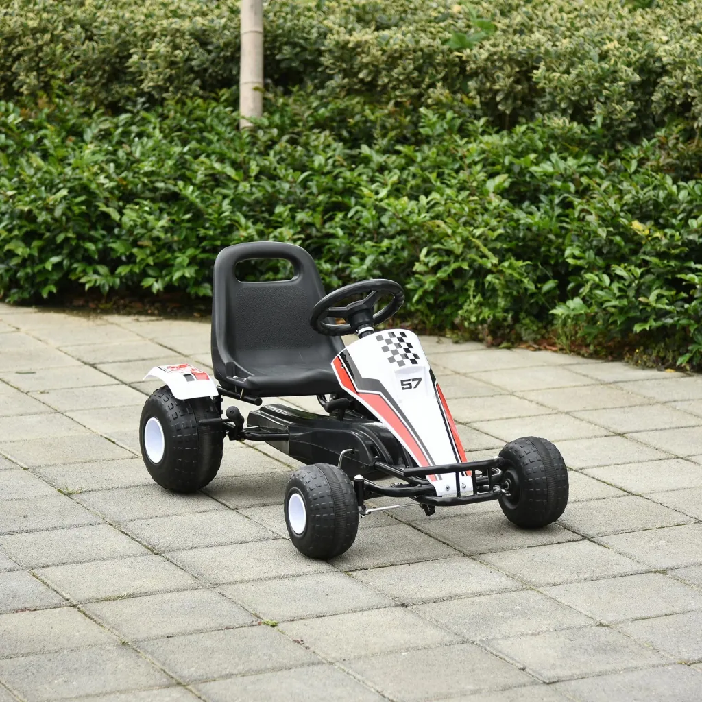 Children's go-kart with handbrake