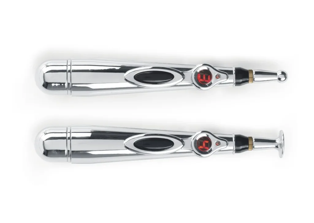 Acupressure pen, 1.5 volts, silver