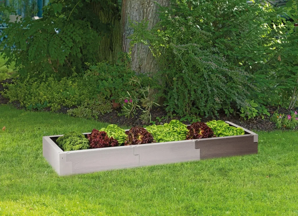 Raised bed extension set "TIMBER", wood look, Nordic Wood