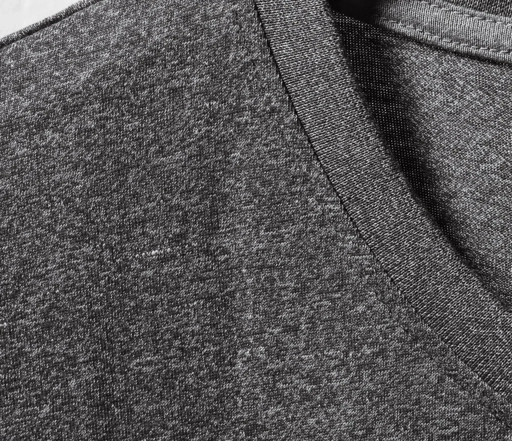 V-neck shirt, anthracite/melange, size M