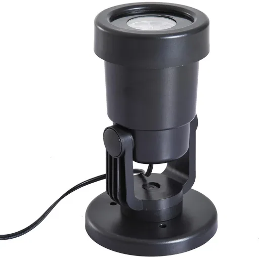 LED projector lights effect light 4 motif foils Christmas black