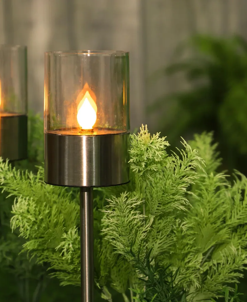 LED solar light set of 4
