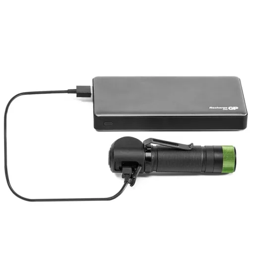 DISCOVERY rechargeable 2-in-1 headlamp and flashlight with magnetic attachment and 600 lumens, IPX4