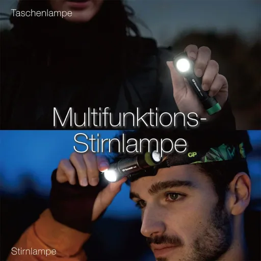 DISCOVERY rechargeable 2-in-1 headlamp and flashlight with magnetic attachment and 600 lumens, IPX4
