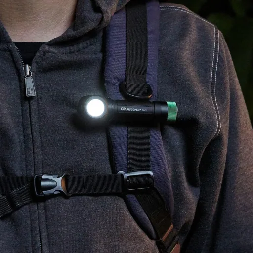 DISCOVERY rechargeable 2-in-1 headlamp and flashlight with magnetic attachment and 600 lumens, IPX4