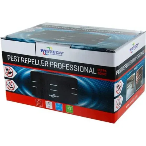 Weitech Pest Control Ultrasonic Professional – against mice, rats, spiders, fleas and crawling insects!